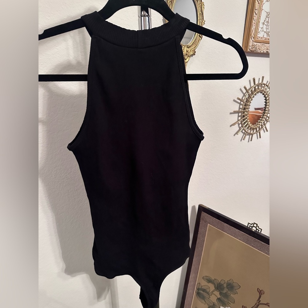 High neck ribbed bodysuit. - Picture 2 of 3